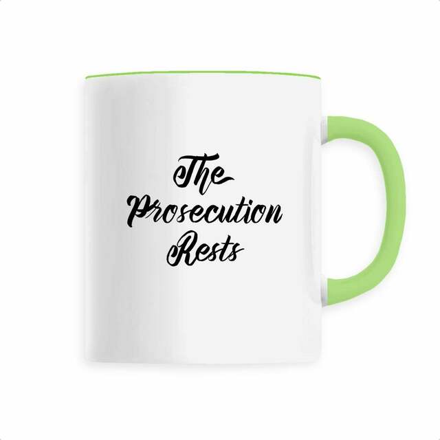 The Prosecutions Rests Coffee Mug - Image