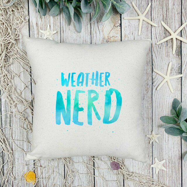 Weather Nerd Throw Pillow