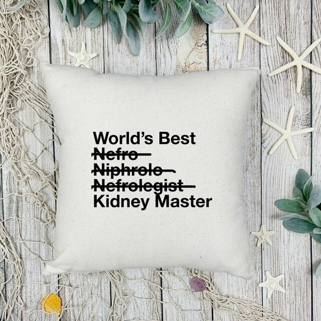 Nephrologist Kidney Master Throw Pillow