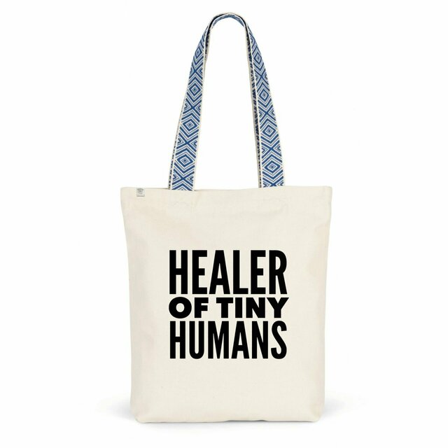 Healer of Tiny Humans Recycled Tote Bag - Image