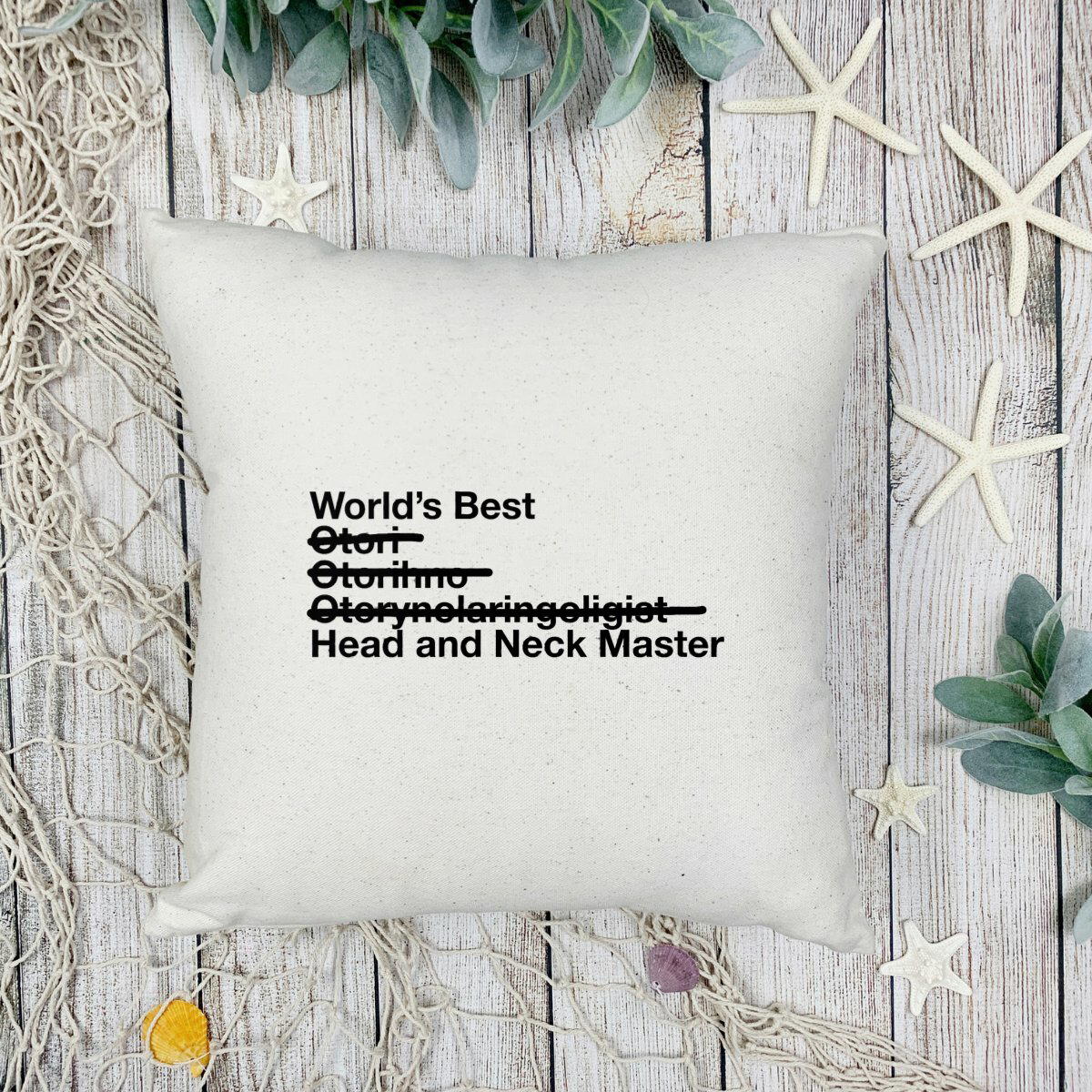 ENT Head and Neck Master Throw Pillow
