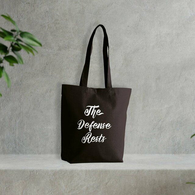 The Defense Rests Recycled Tote Bag