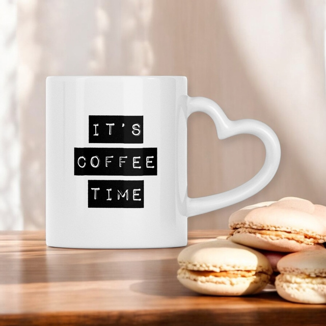Its Coffee Time Heart Mug