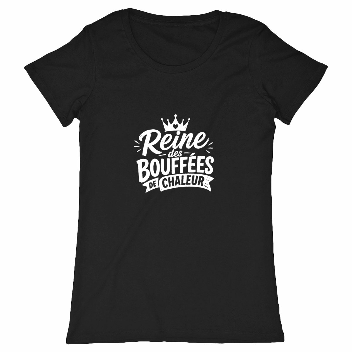 Image back T-shirt Femme - Reine des bouffées de chaleur