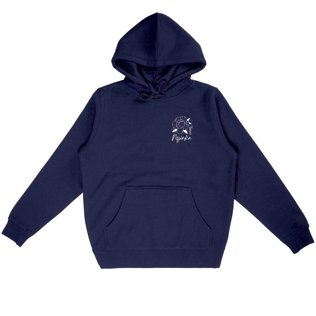 Sweat à capuche pivoine unisexe - Image