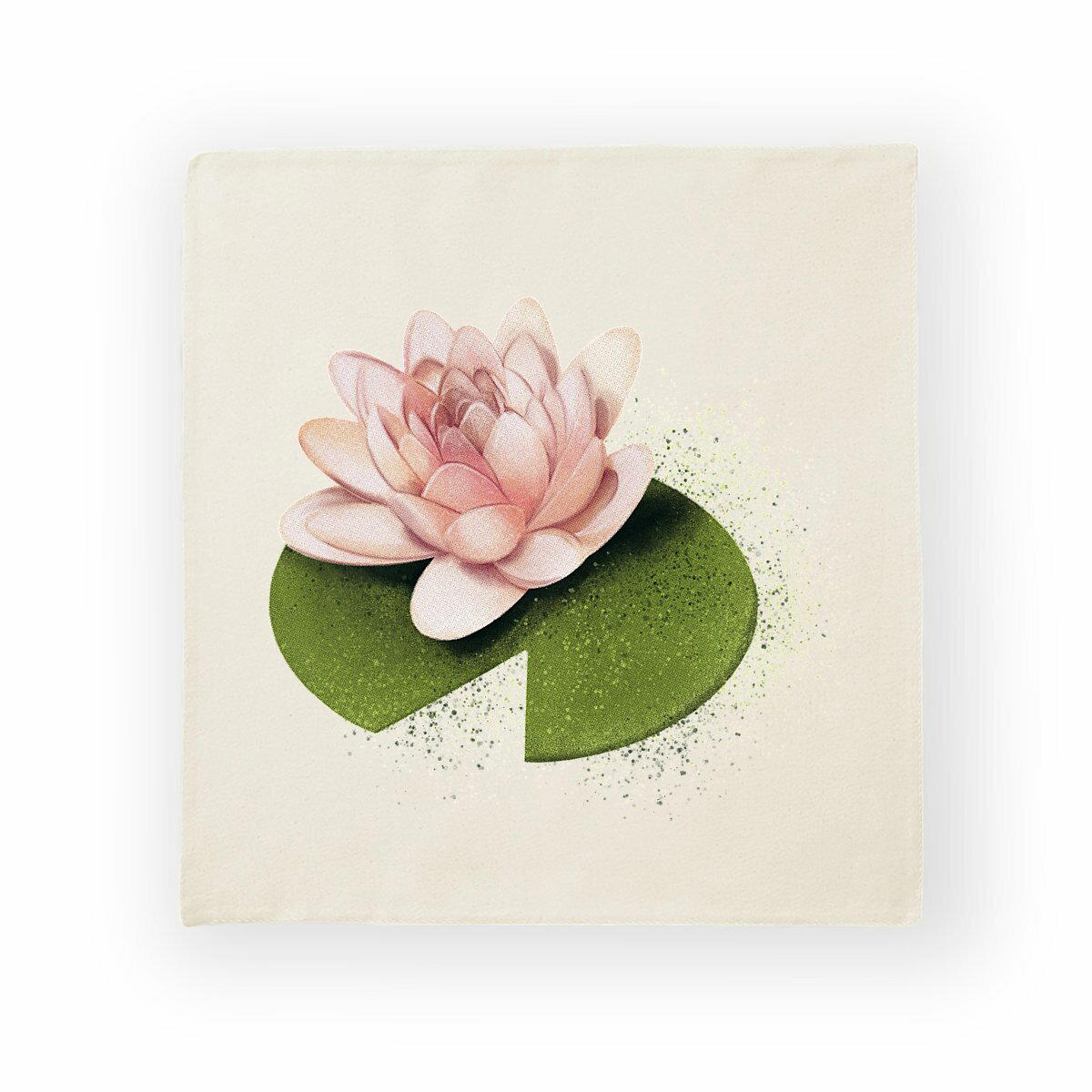 Image front Housse de coussin "Nénuphar"