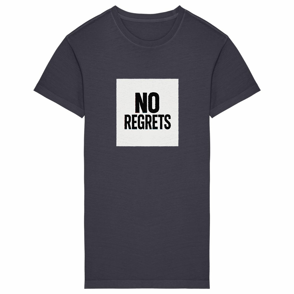 Robe T-shirt Vintage Femme "No Regrets" Qualité supérieur