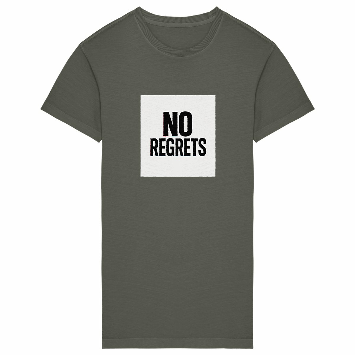 Robe T-shirt Vintage Femme "No Regrets" Qualité supérieur - Image