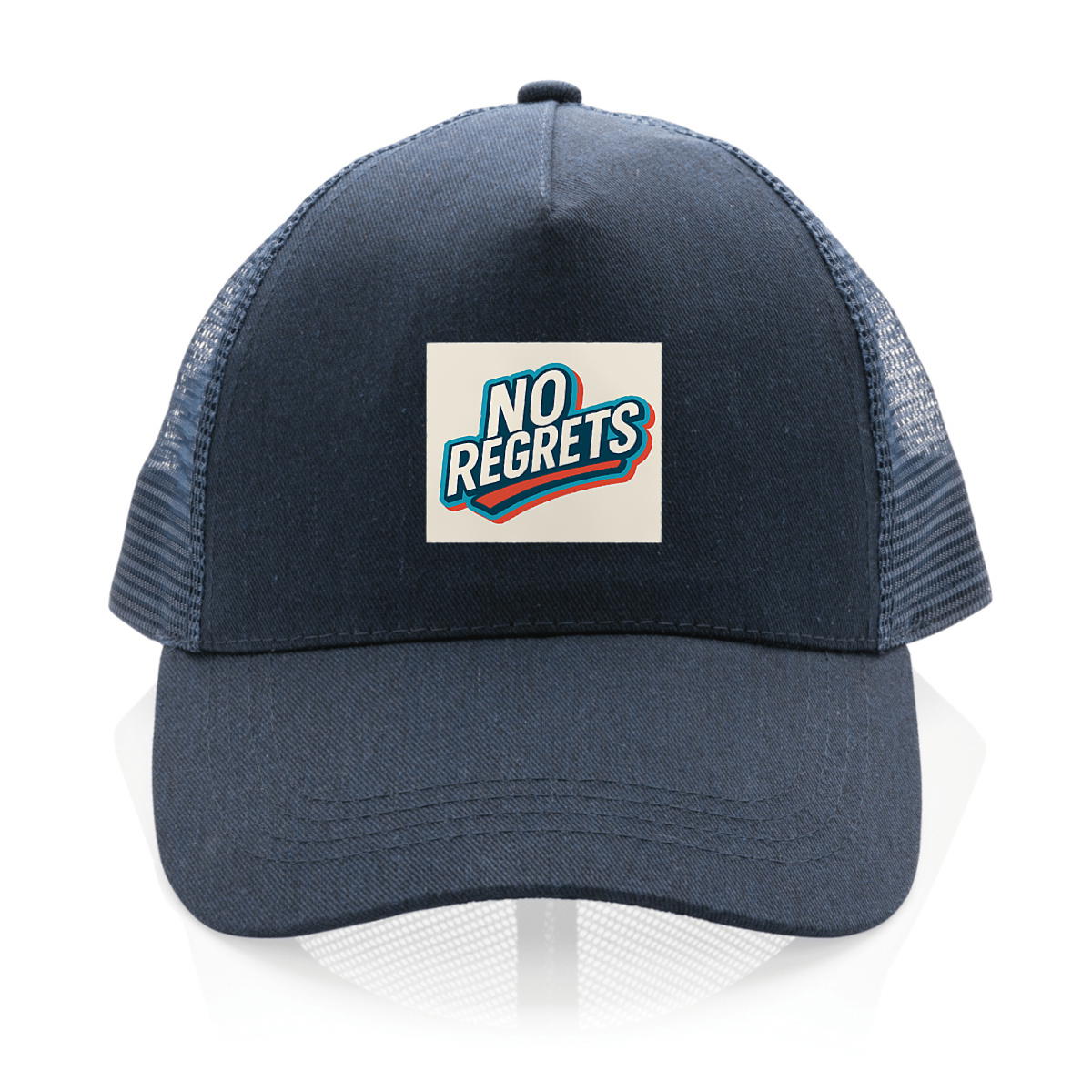Casquette Trucker 100% "No Regrets" - Style, Conscience et Motivation unique à son genre - Image