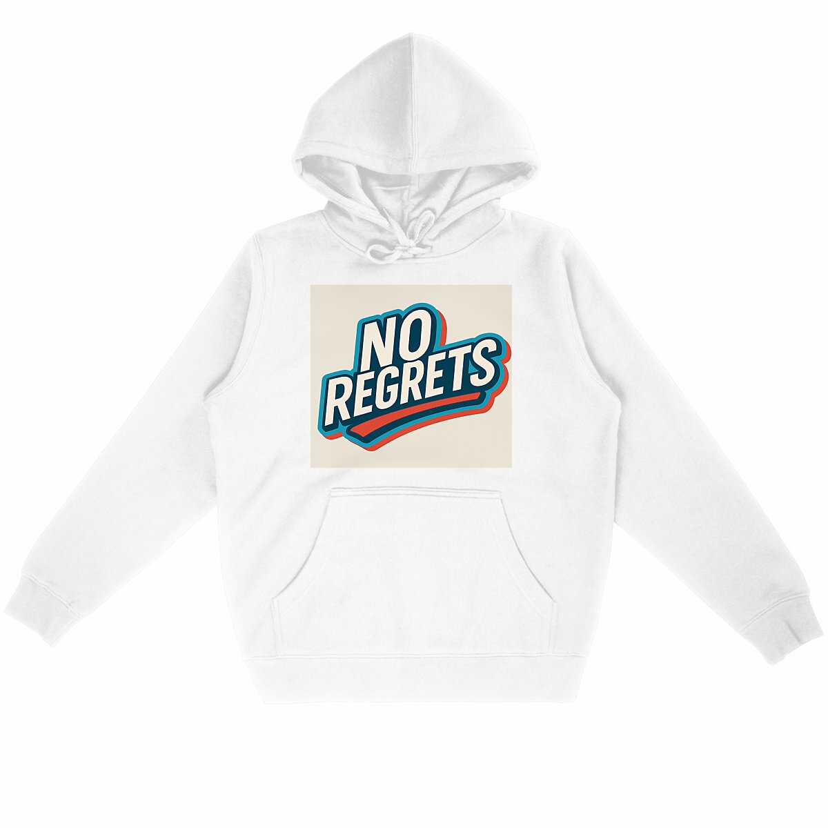 Sweat à capuche Léger Unisexe "No Regrets" - Style et Confort au Quotidien 