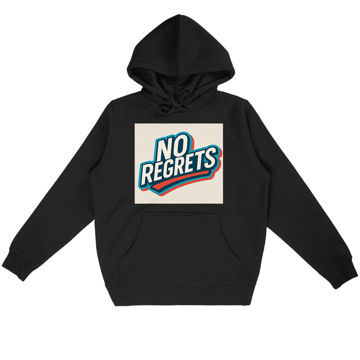 Sweat à capuche Léger Unisexe "No Regrets" - Style et Confort au Quotidien  - Image