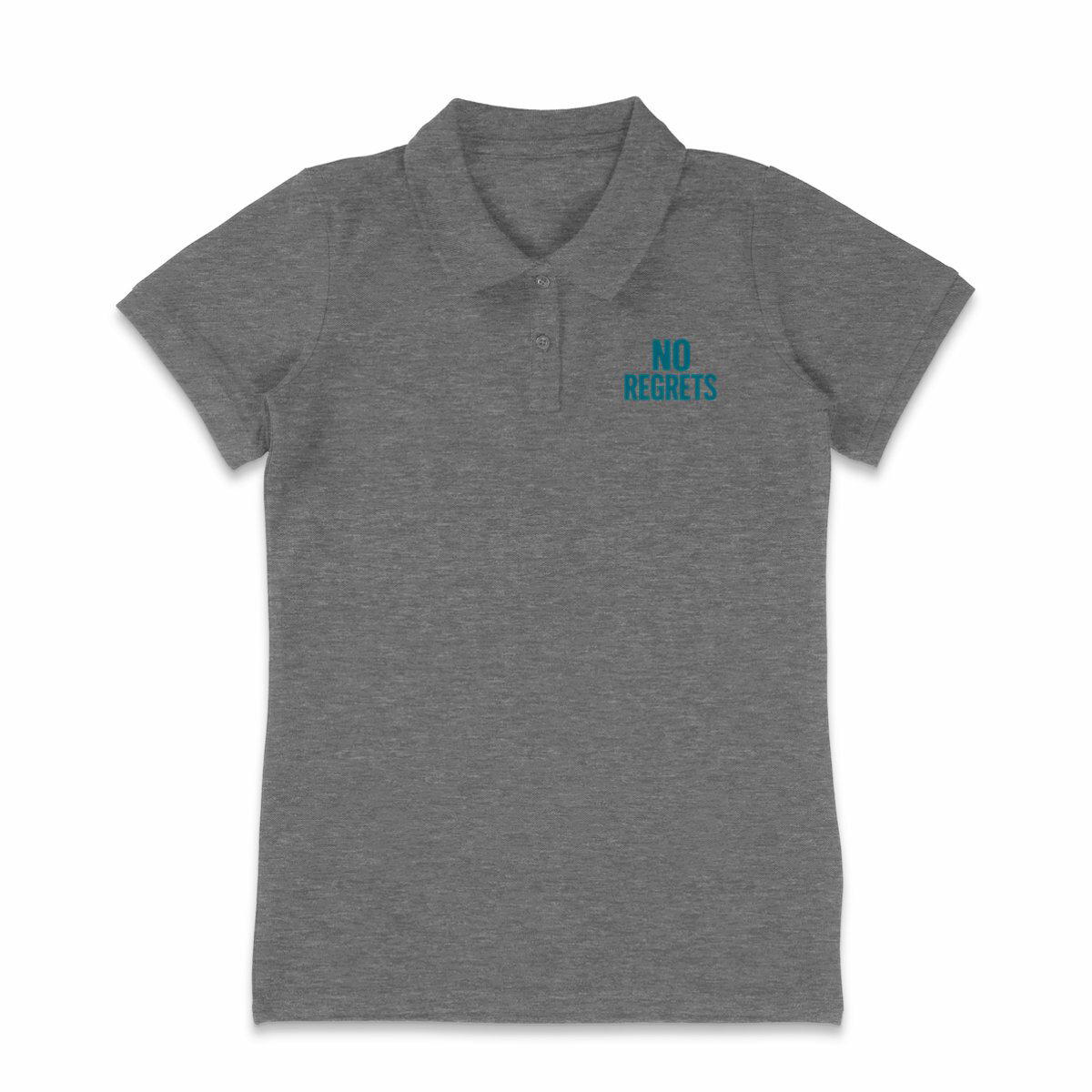 Polo Léger Femme "NO REGRETS" Unique et Confort