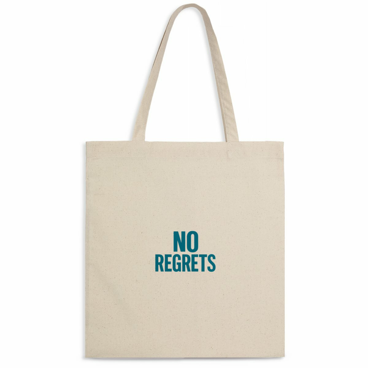 Totebag léger "NO REGRETS" unique 