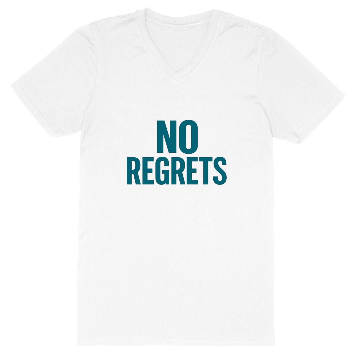 T-shirt Homme Col V "No Regrets"