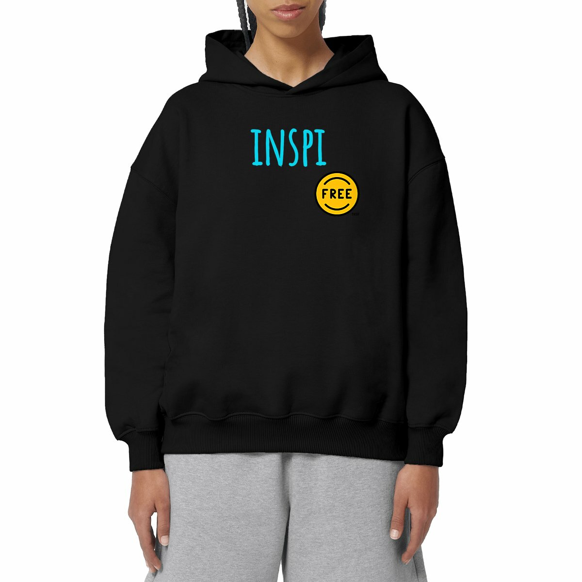 Sweat à capuche Unisexe Oversized pour esprits libres uniquement