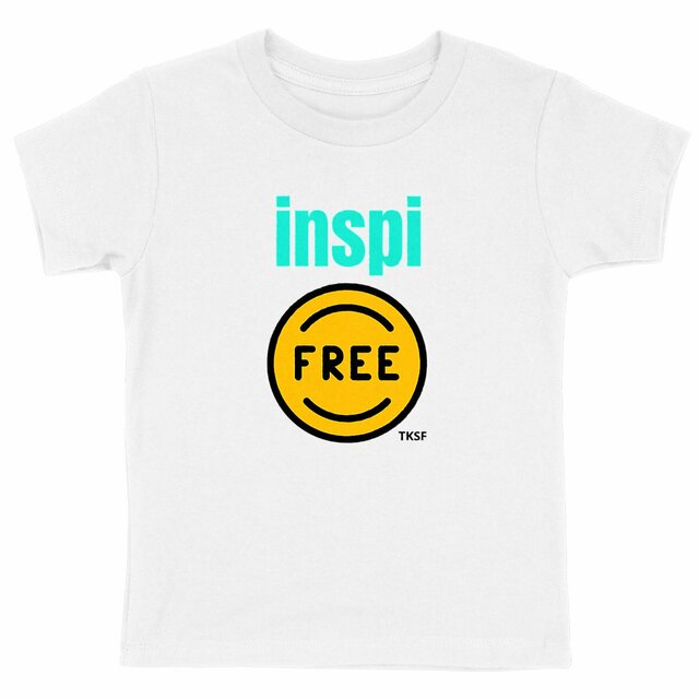 Tee shirt épais enfant "inspi free" ! Pour enfant libre d'esprit, graine de joie future ! - Image