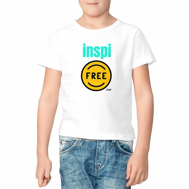 Tee shirt épais enfant "inspi free" ! Pour enfant libre d'esprit, graine de joie future !