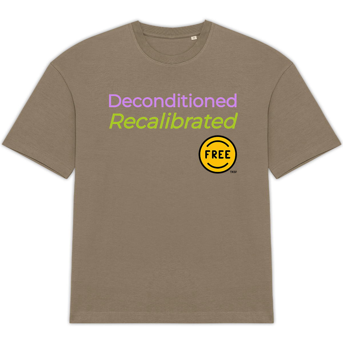Tee-shirt Unisexe "Free - Deconditioned - Recalibrated" - Image