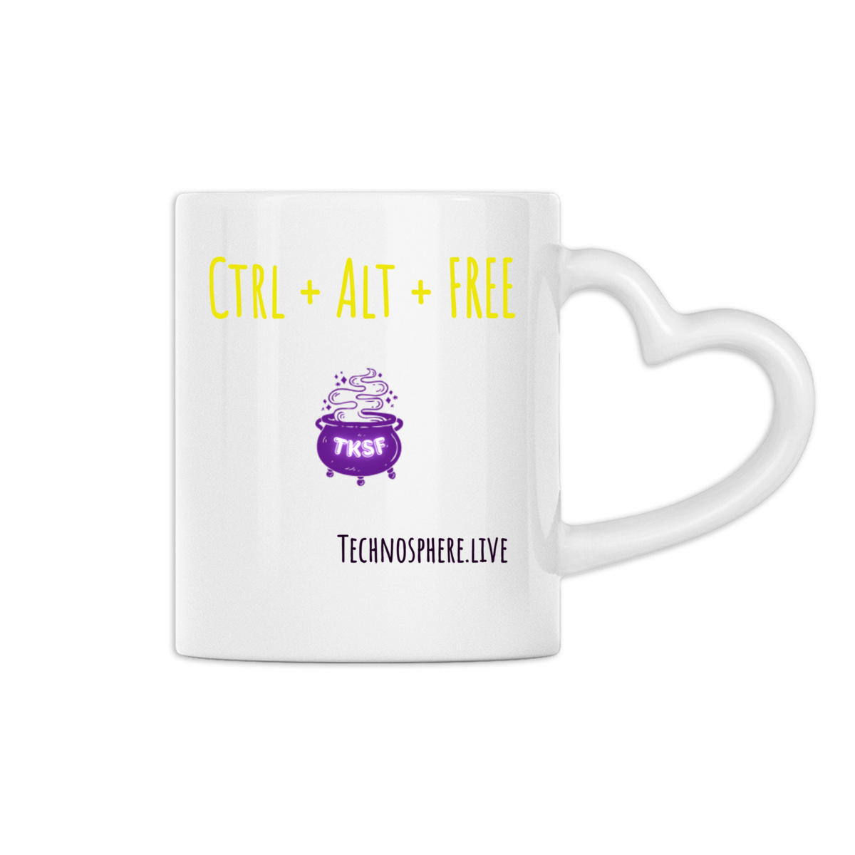 Mug cœur – Ctrl + Alt + Free - Image