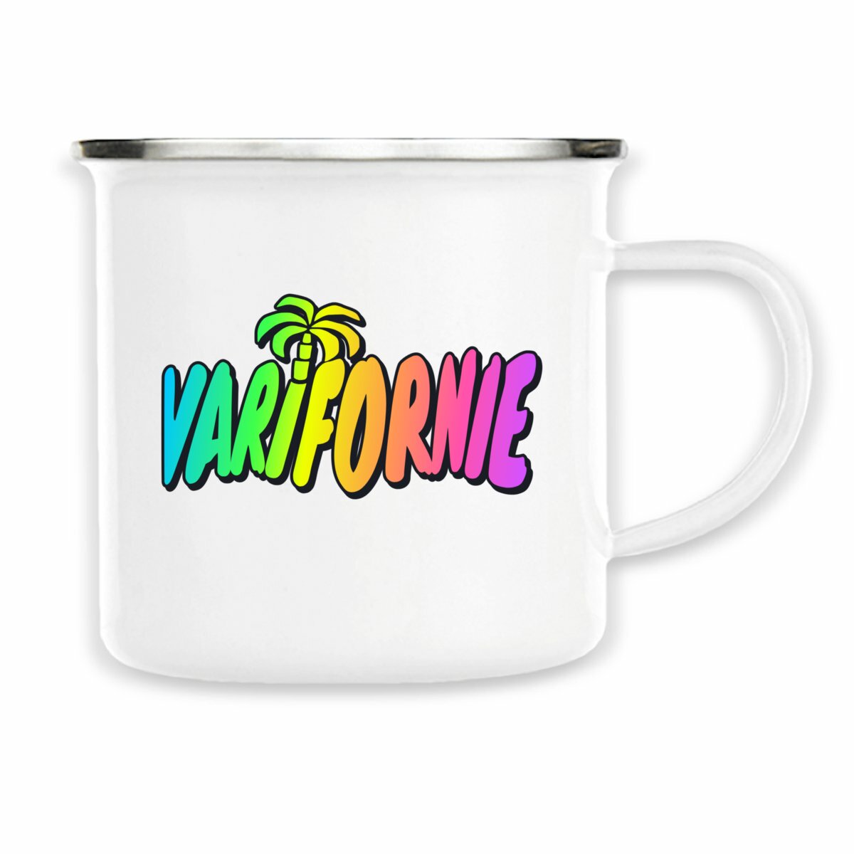 Image front Mug metal rétro