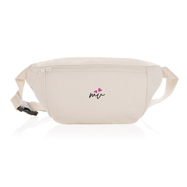 Image back SAC BANANE EN TOILE - COEUR A COEUR 