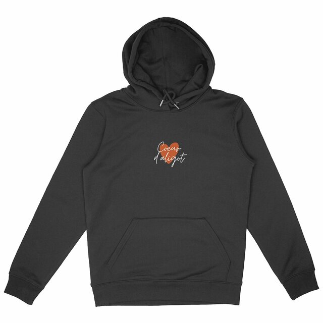 Image back SWEAT A CAPUCHE FEMME EPAIS - COEUR D'ALIGOT