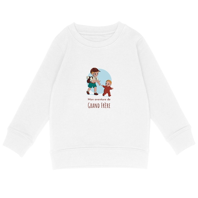 Sweat-shirt léger - "Mon aventure de Grand Frère" - Image