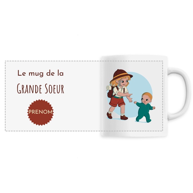 Mug "Grande Soeur", à personnaliser