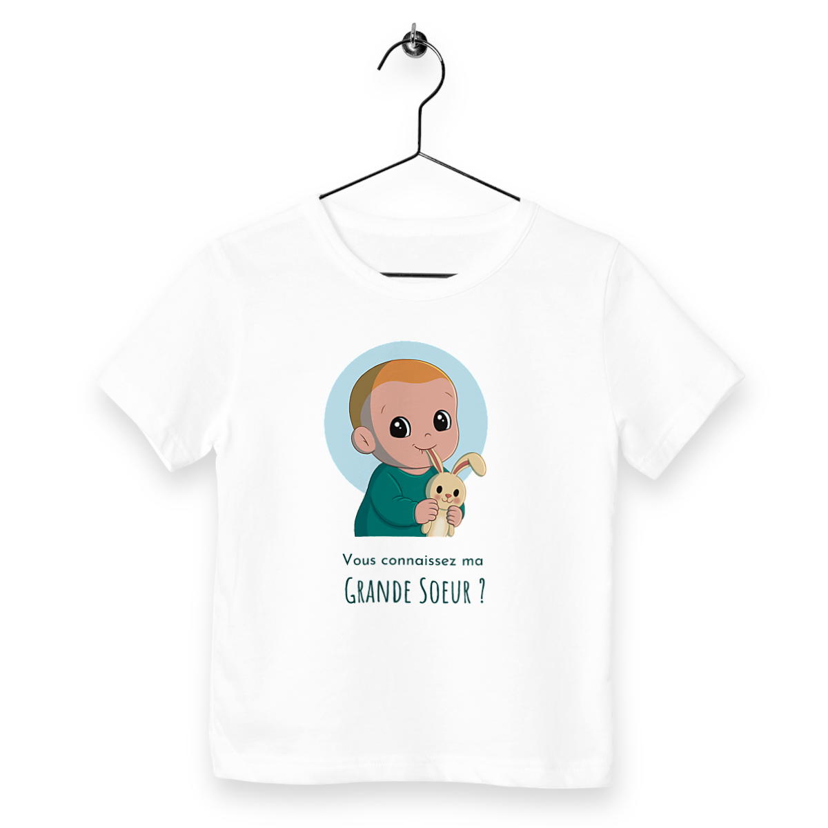Image back T-shirt Léger - "Vous connaissez ma Grande Soeur ?"