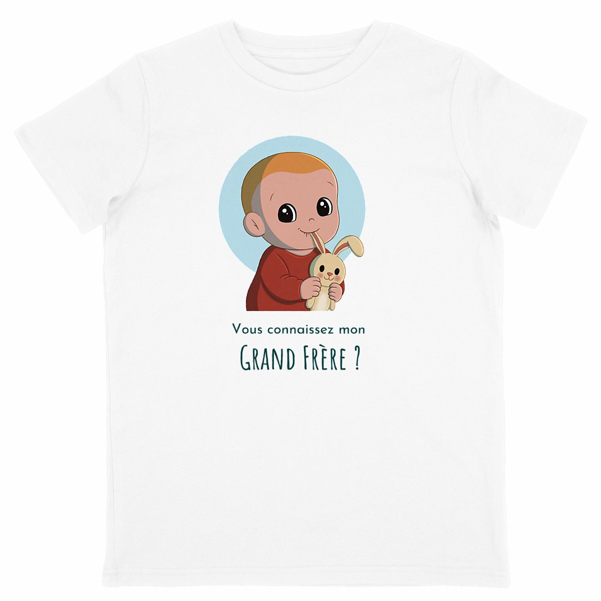 Image back T-shirt Léger - "Vous connaissez mon Grand Frère ?"