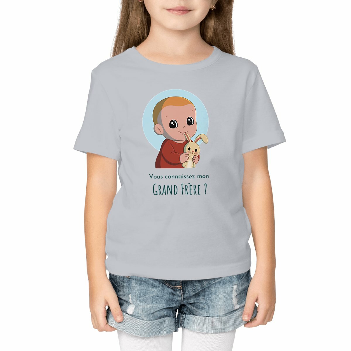 Image front T-shirt Léger - "Vous connaissez mon Grand Frère ?"