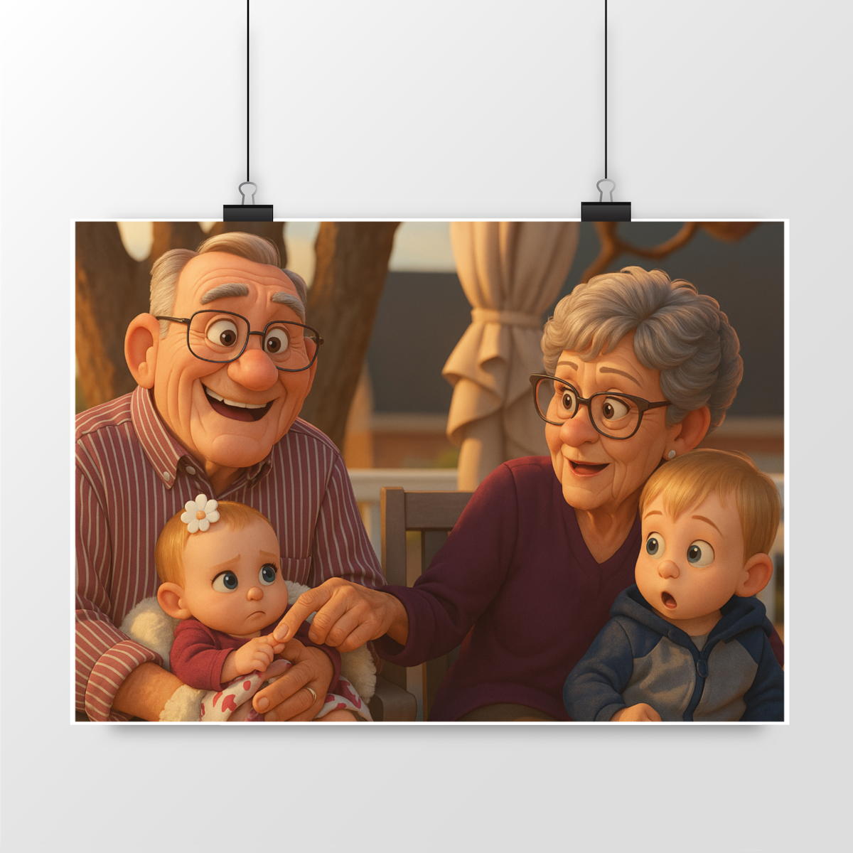 Image front Affiche personnalisée PAYSAGE – Portrait de vos proches 