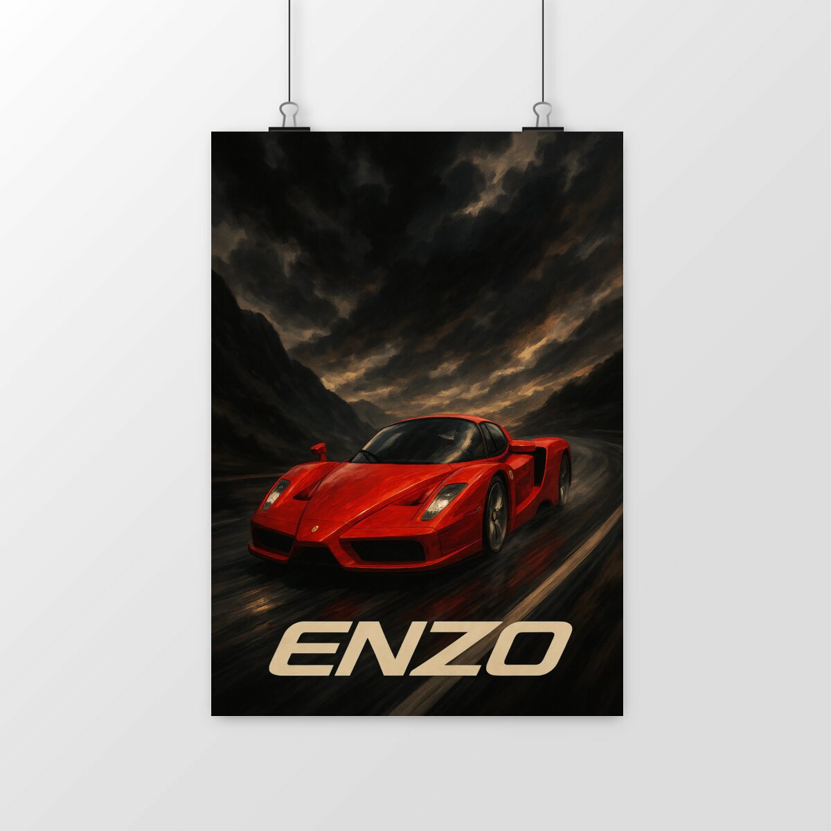 Image front 🔺 Poster Ferrari Enzo – L’héritage du mythe