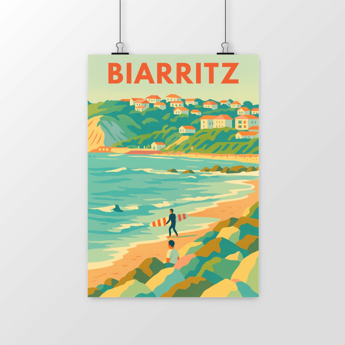 Image front 🌊 Poster Biarritz – L’appel de l’océan