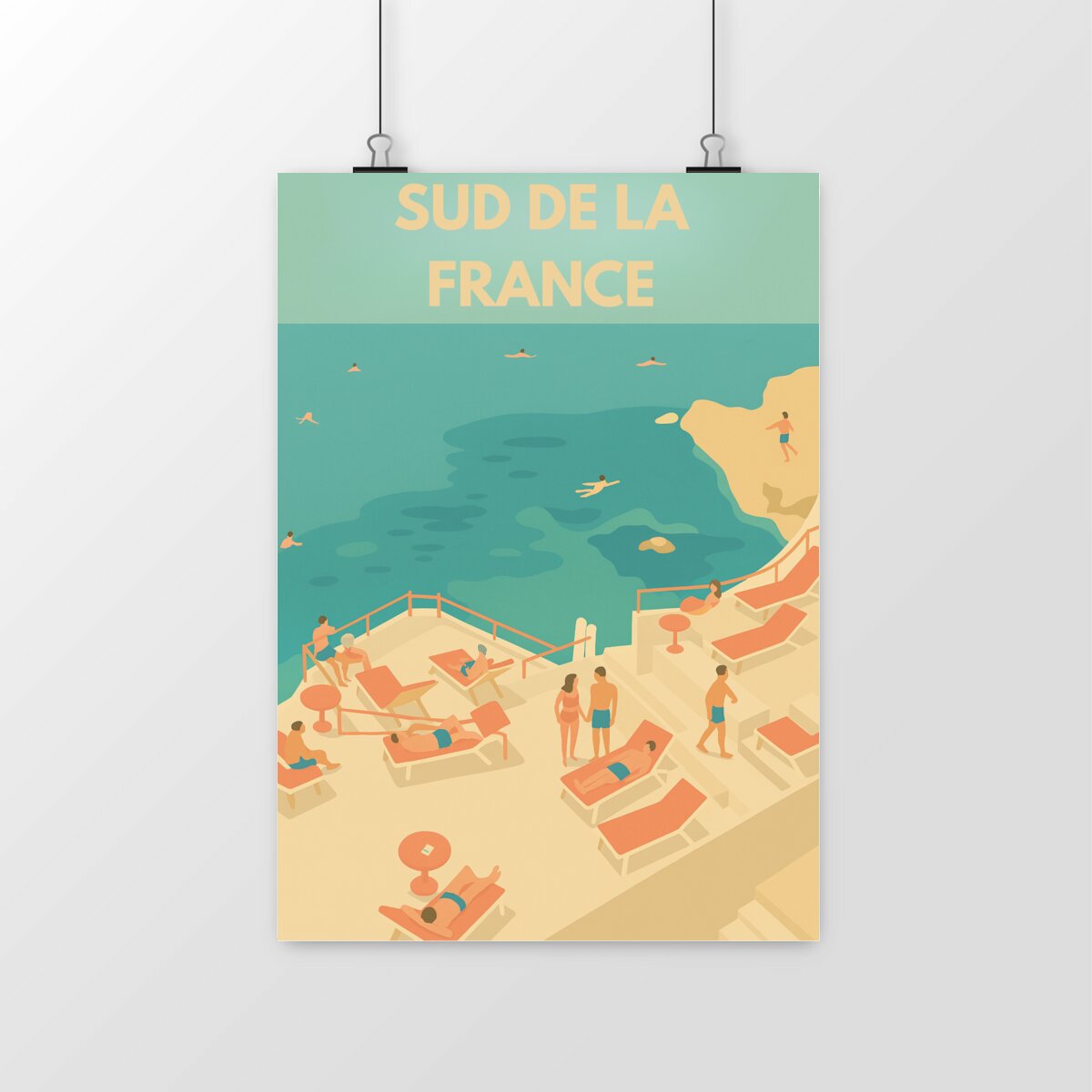 Image front 🌞 Poster Sud de la France – Instant farniente