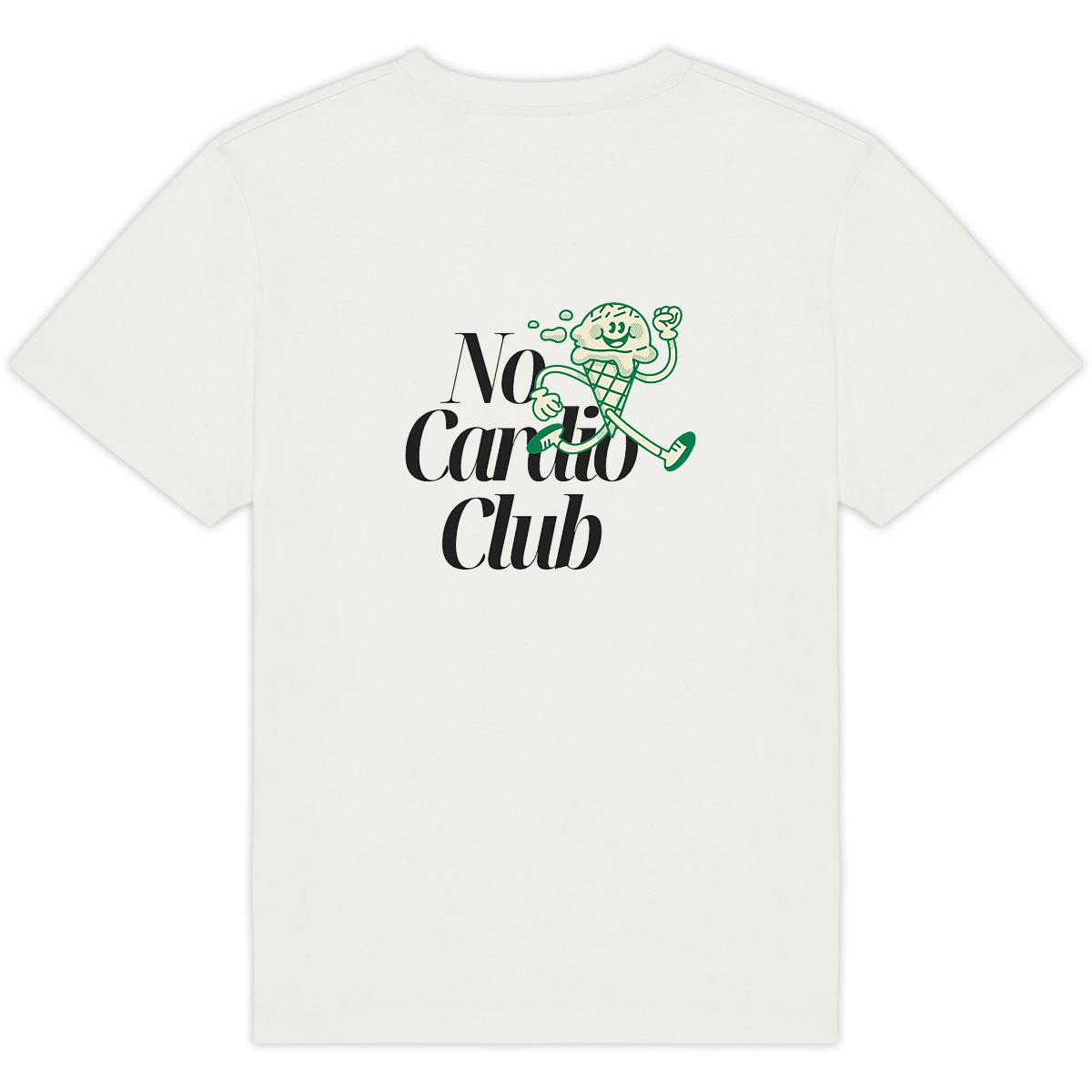No Cardio Club Oversized Tee White - Image