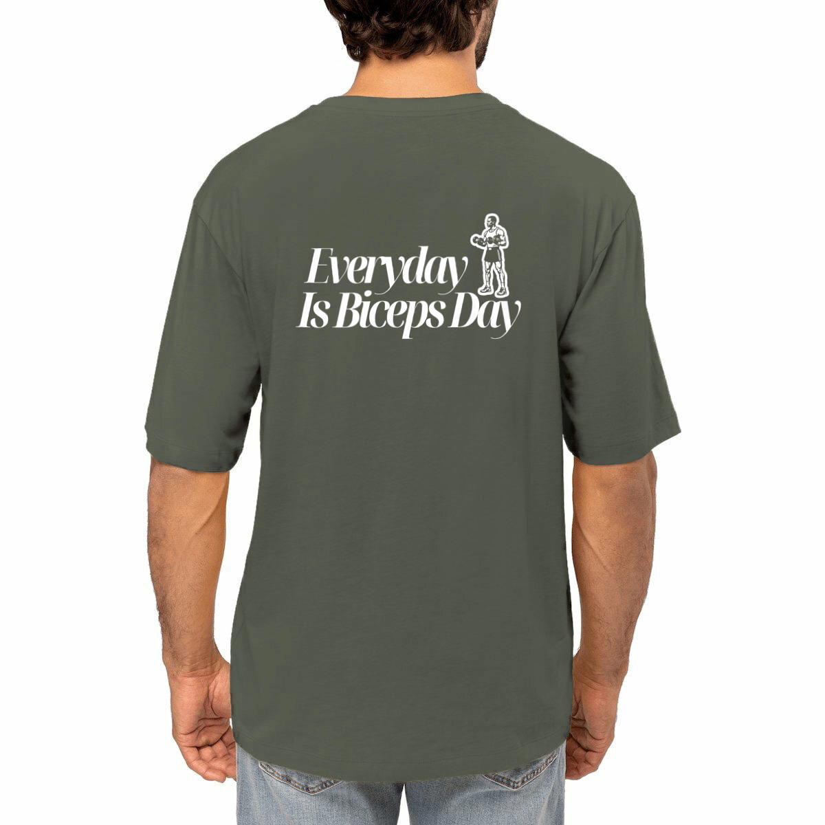Everyday Is Biceps Day Simple Oversized Tee