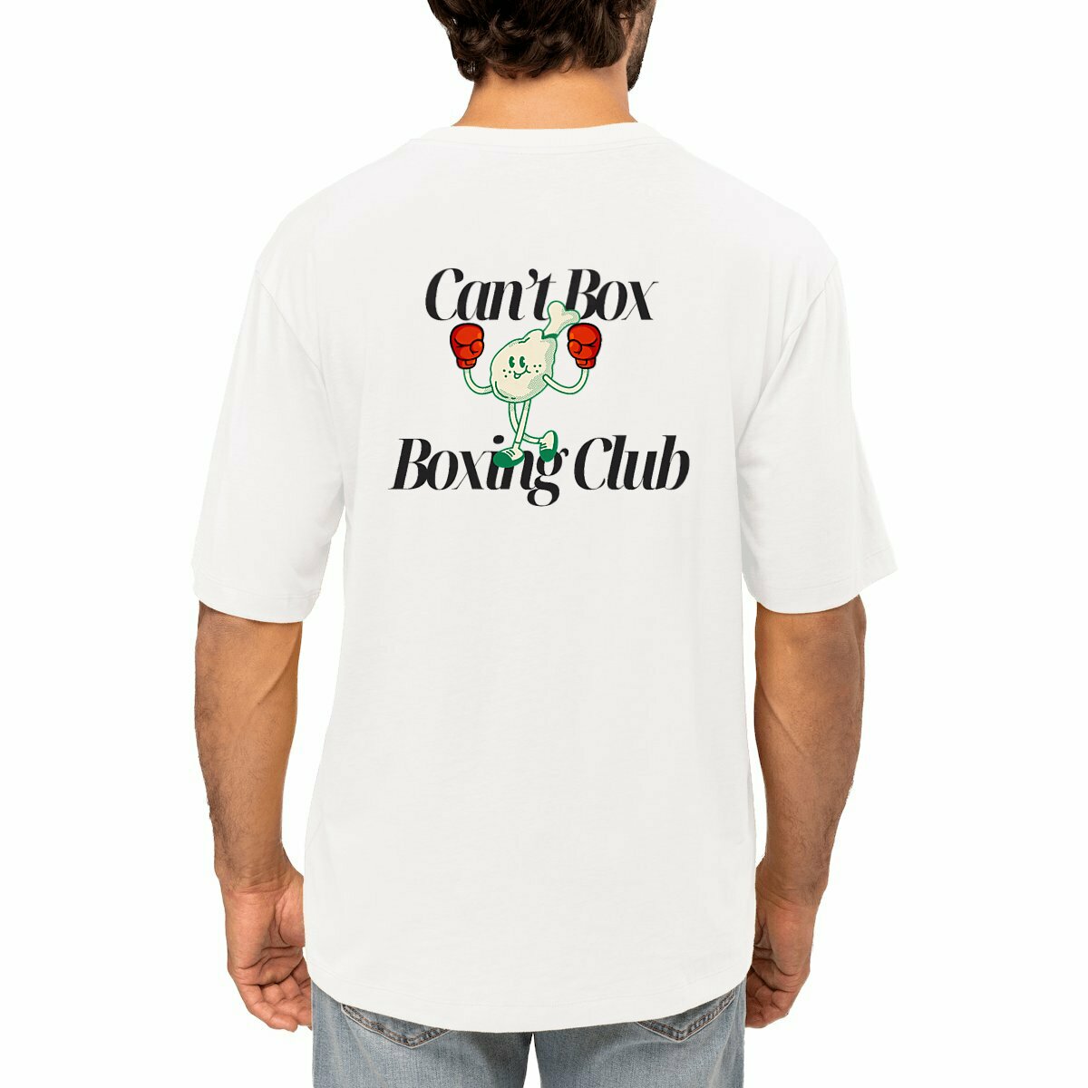 Can’t Box Oversized Tee - White 