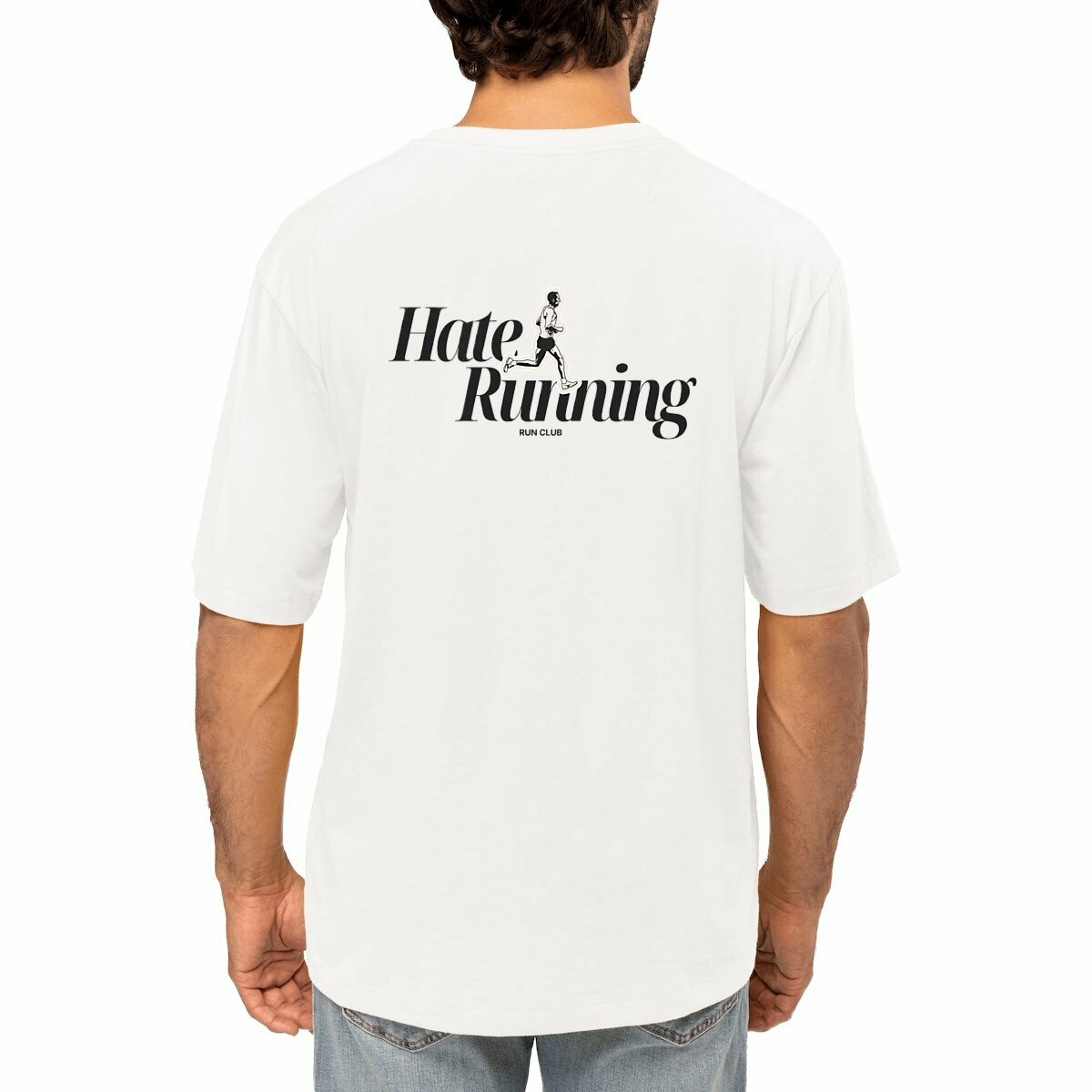 Hate Running Simple Oversized Tee 