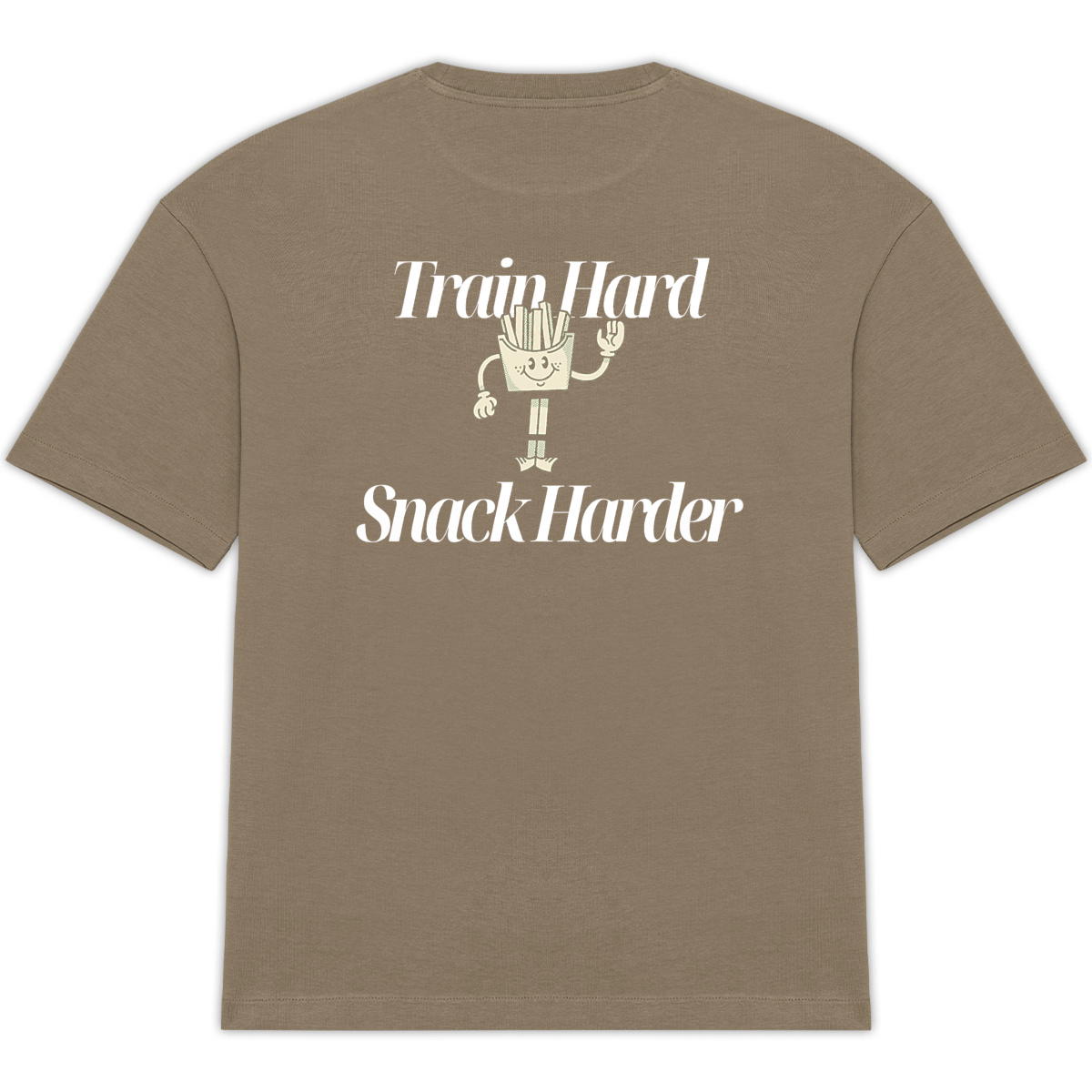 Train Hard Snack Harder Oversized Tee - Image
