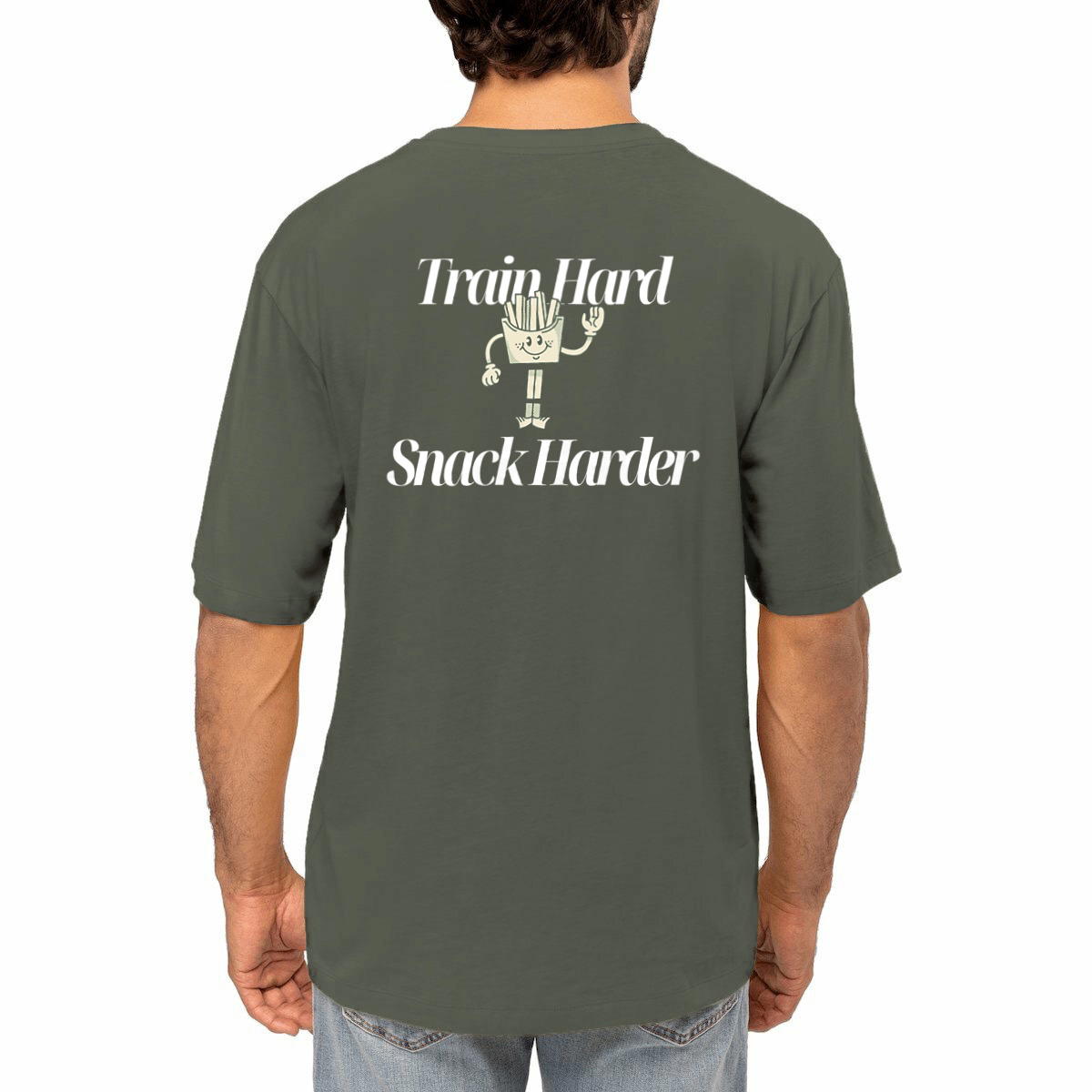 Train Hard Snack Harder Oversized Tee