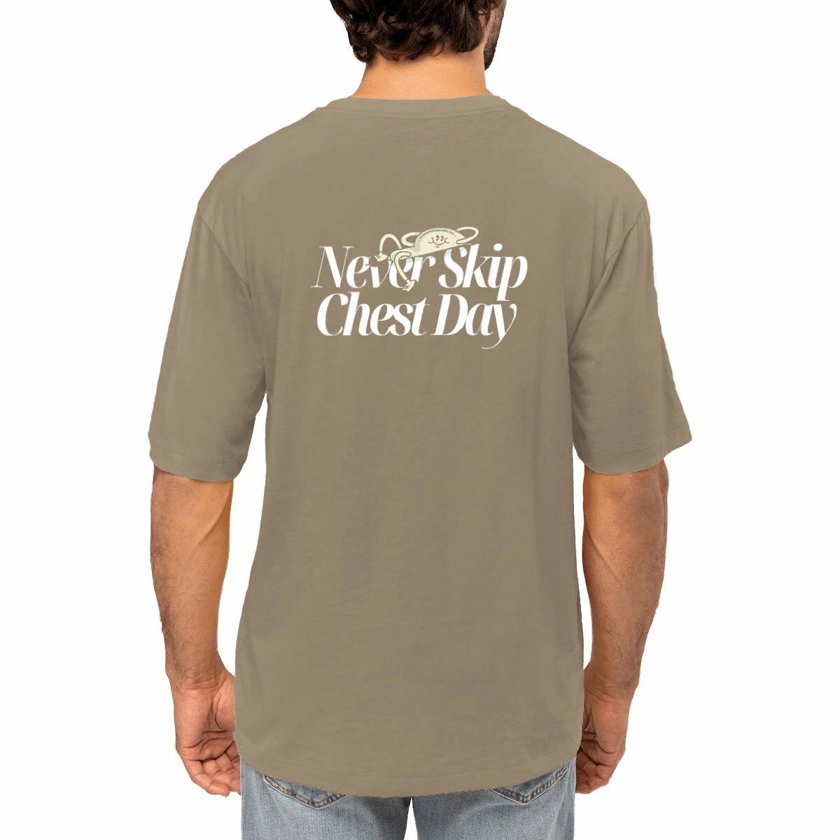 Never Skip Chest Day Oversized Tee