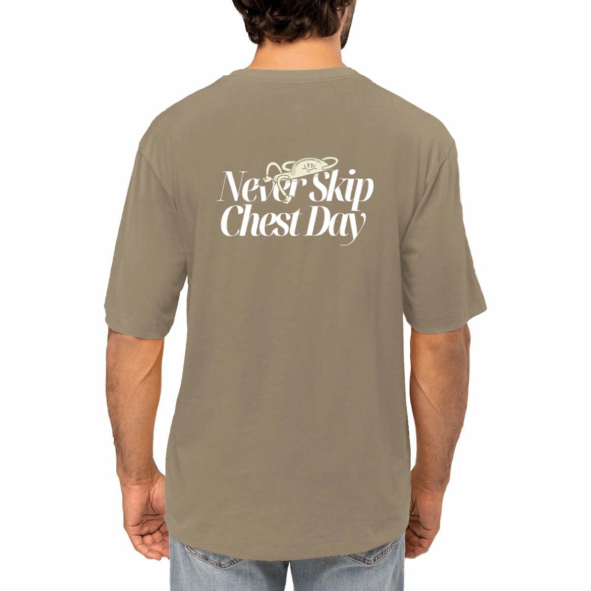 Never Skip Chest Day Oversized Tee