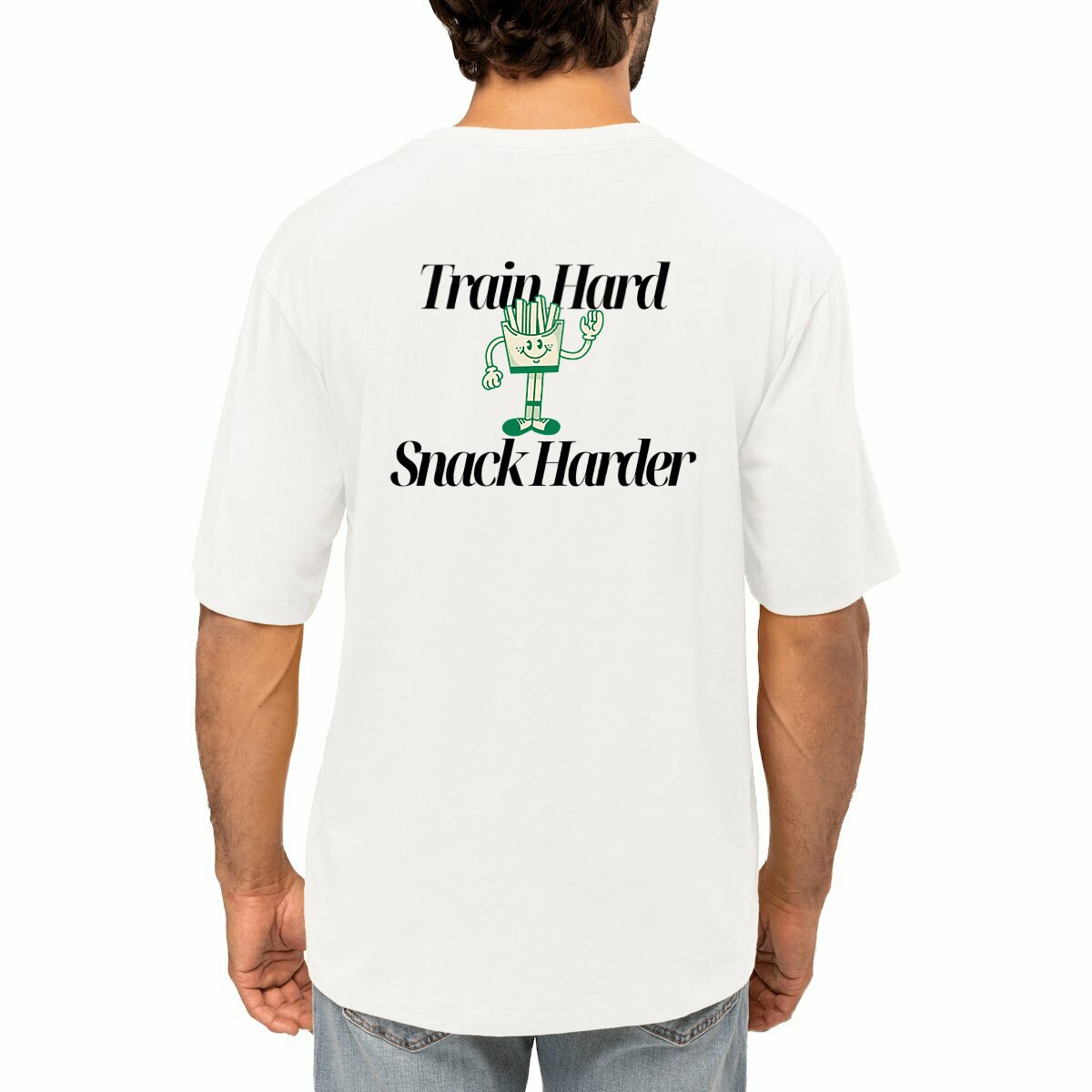 Train Hard Snack Harder Oversized Tee 