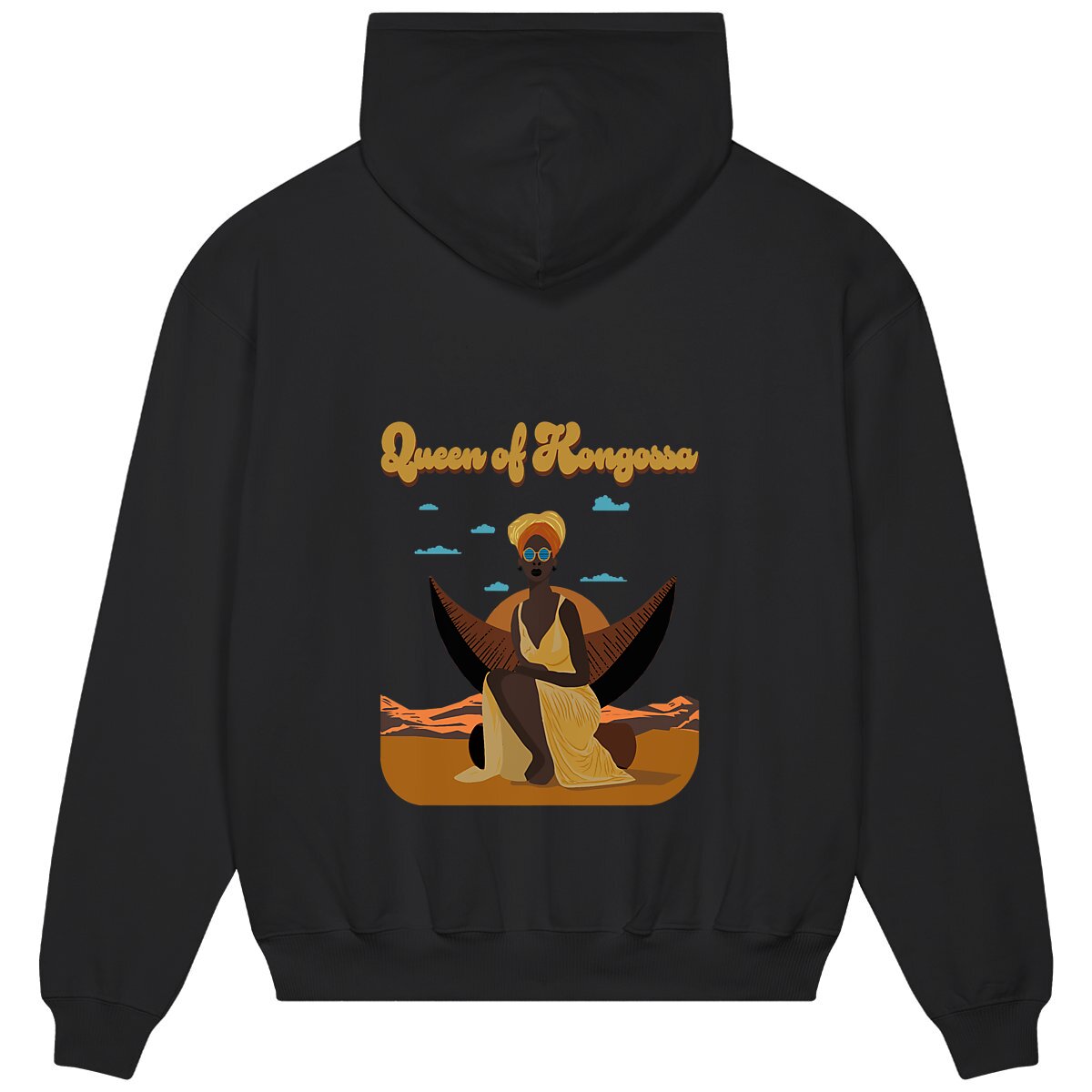 Image front Hoodie, Queen of kongossa