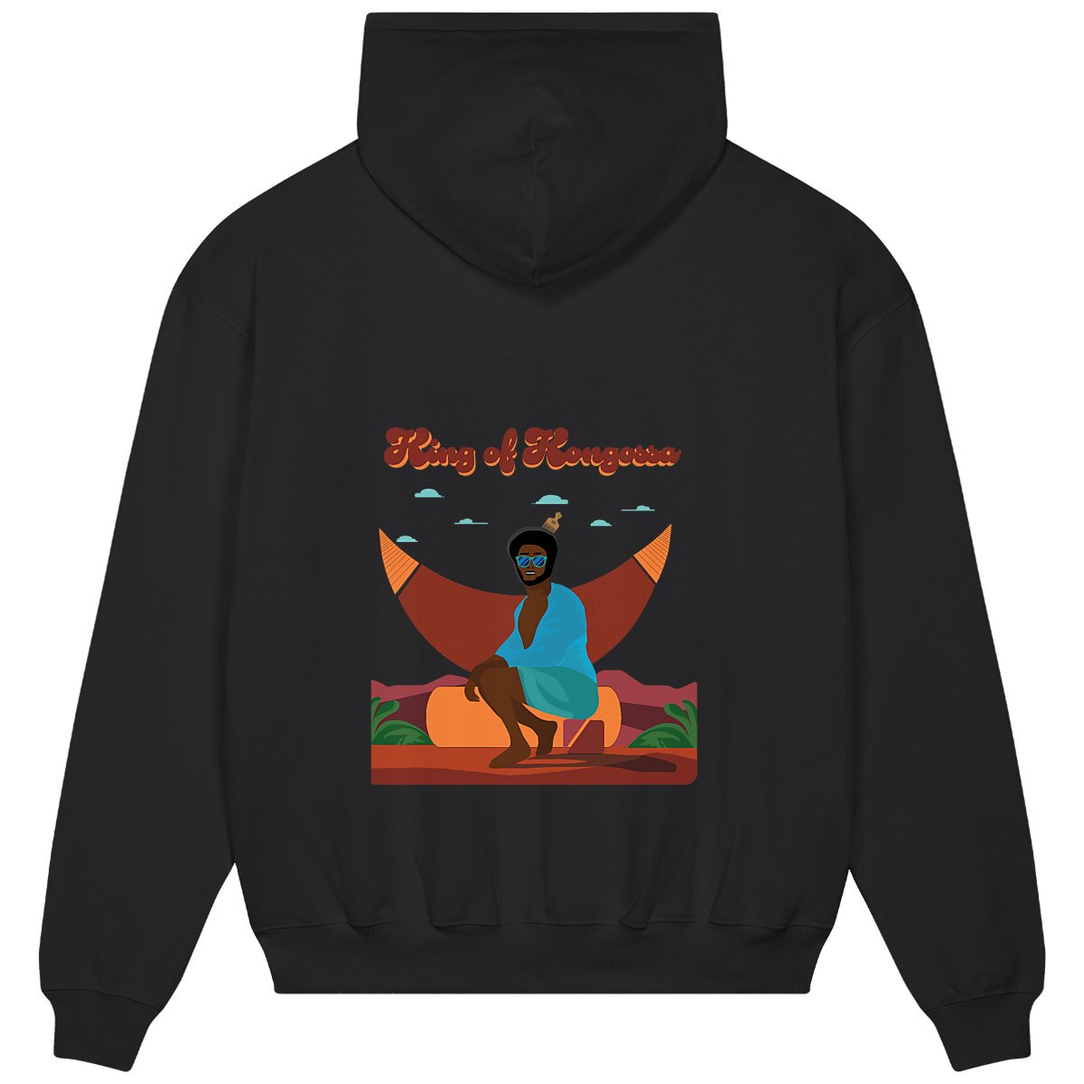 Image front Hoodie, king of kongossa