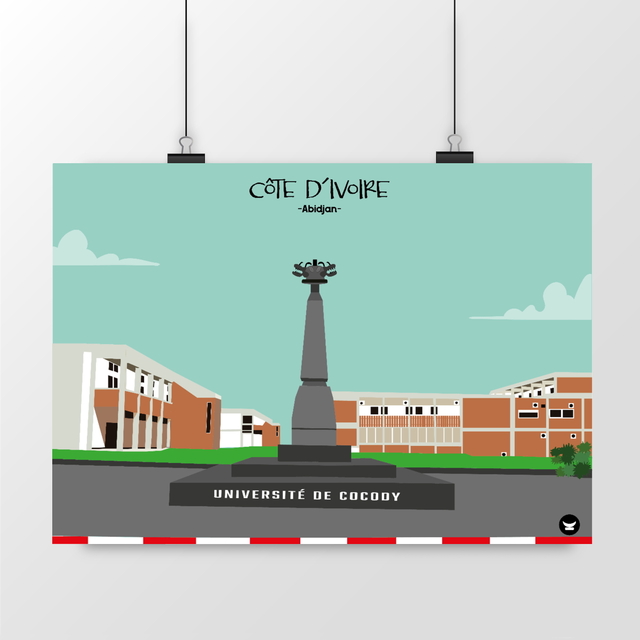 Image front Affiche Murale – Côte d’Ivoire – Université de Cocody