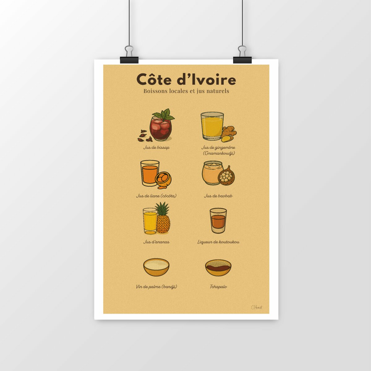 Image front Affiche Murale-Boissons locales