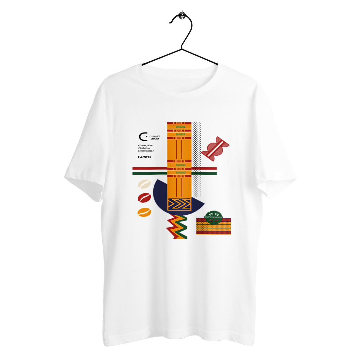 Image front T-shirt, kente 04