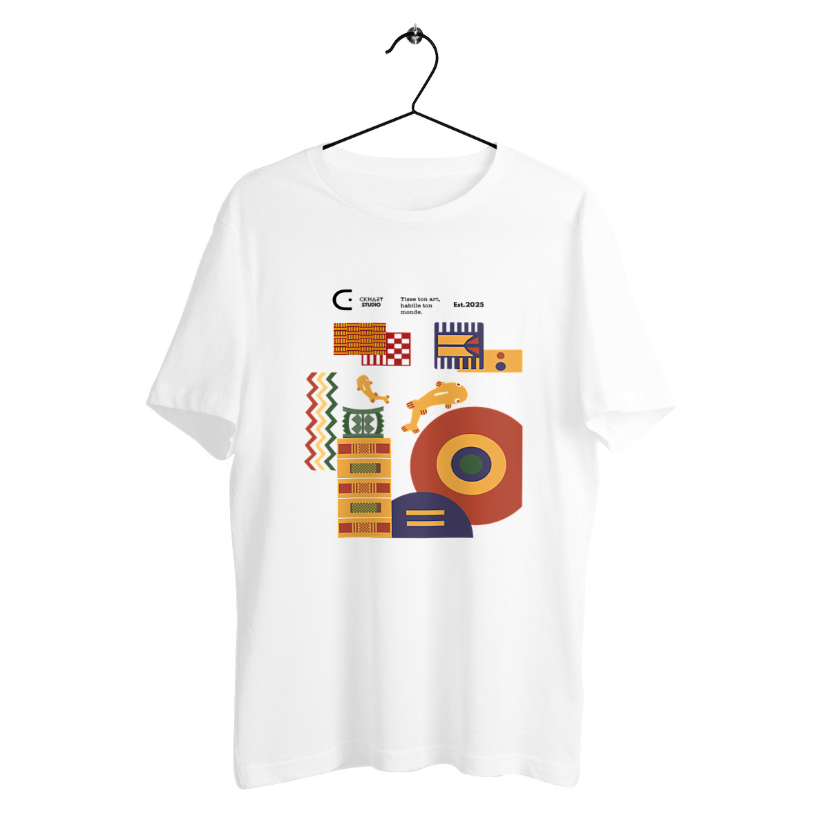 Image front T-shirt, kente 04